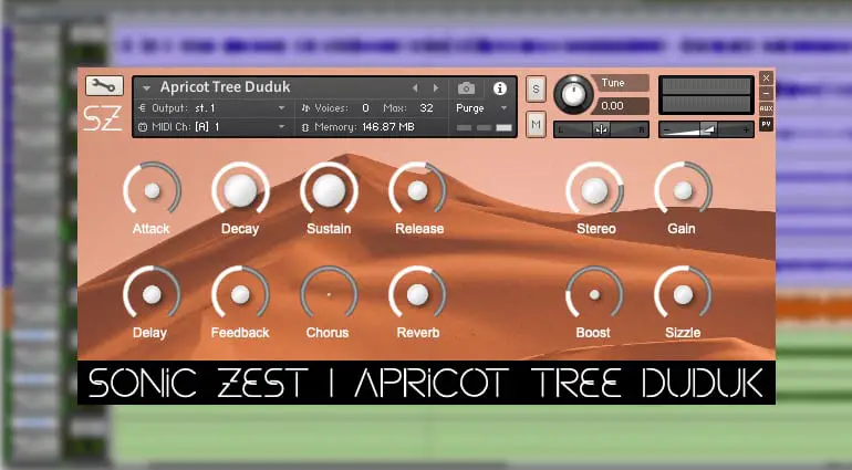 sonic zest apricot tree daduk sample pack GUI