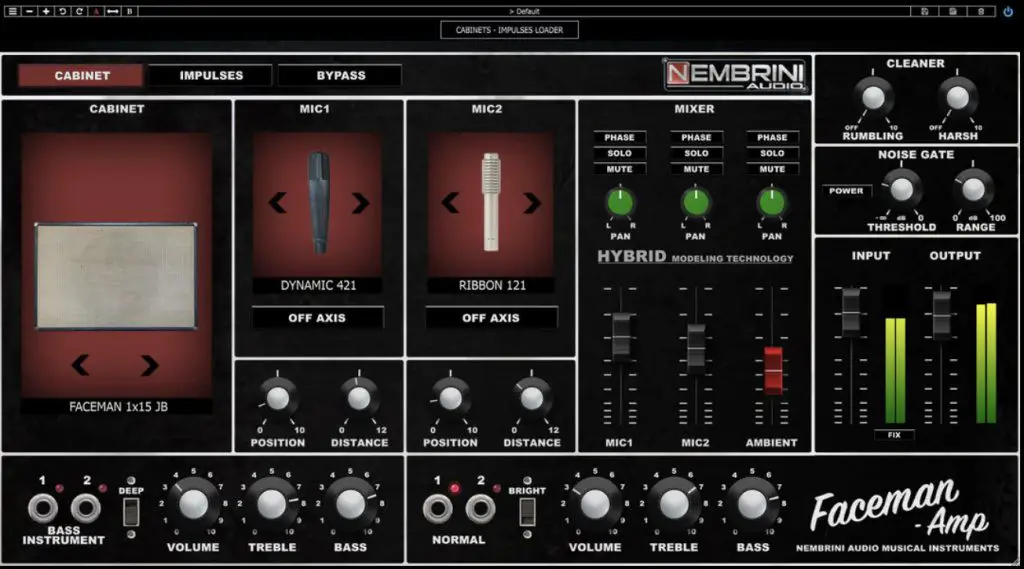 Nembrini Audio Faceman avec des outils supplémentaires