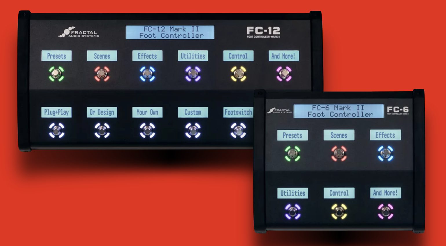 Fractal Audio FC-6 and FC-12 Mark II foot controllers