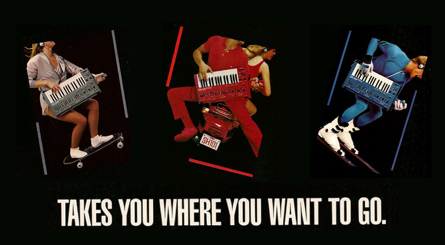 80s Roland SH-101 advertising campaign.