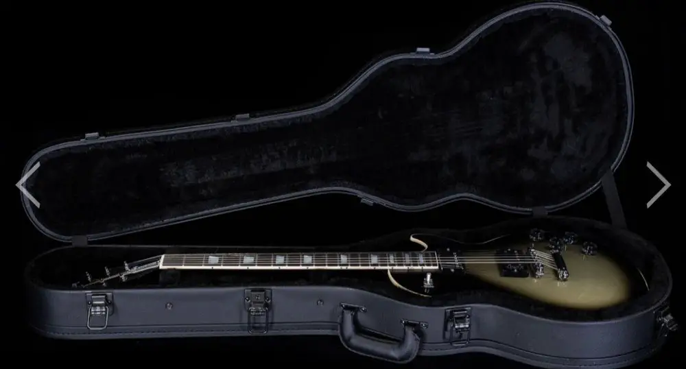 Gibson Adam Jones Silverburst Les Paul Standard dans un étui noir uni