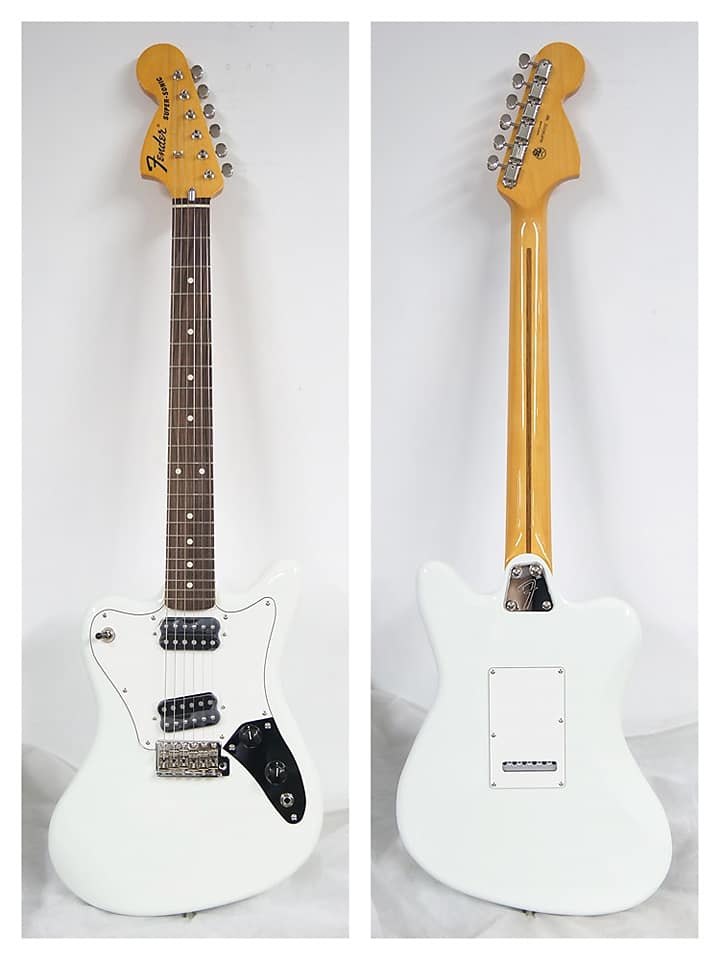 Fender 2021 Limited Edition Made in Japan Super-Sonic en blanc