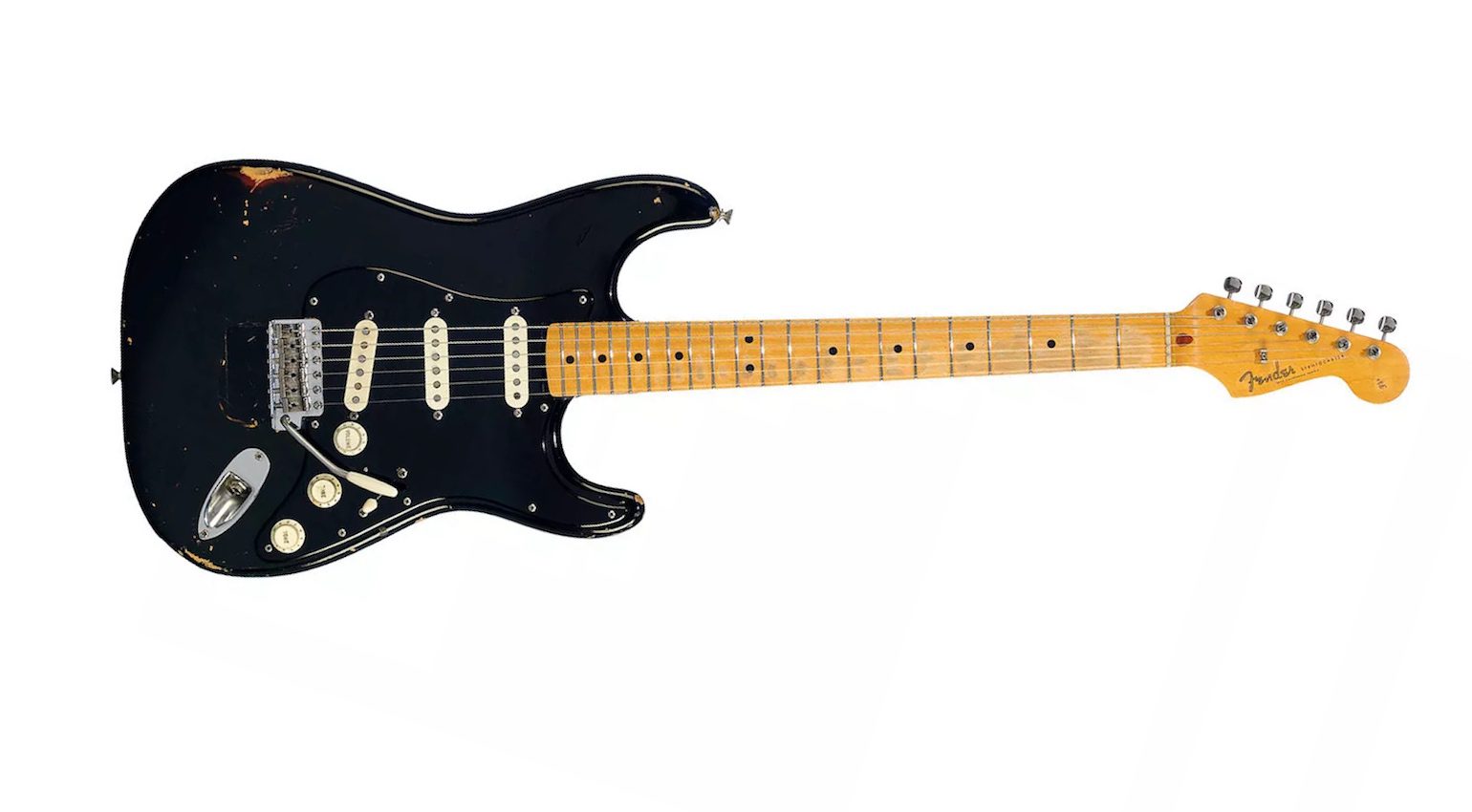 La Stratocaster Fender noire de Gilmour