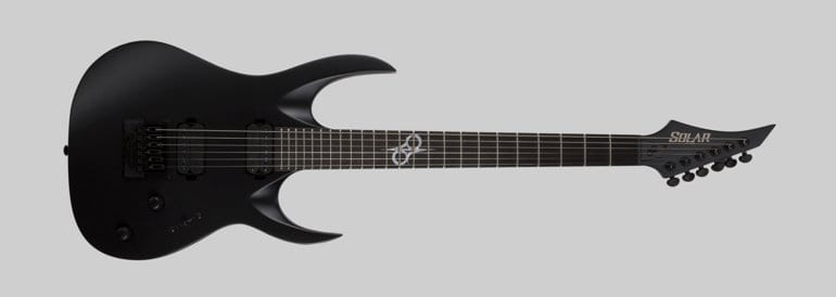 Solar Guitars A1.6ETC en noir de carbone mat