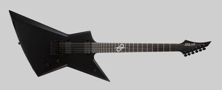 Solar Guitars E1.6ETC – Noir de carbone mat