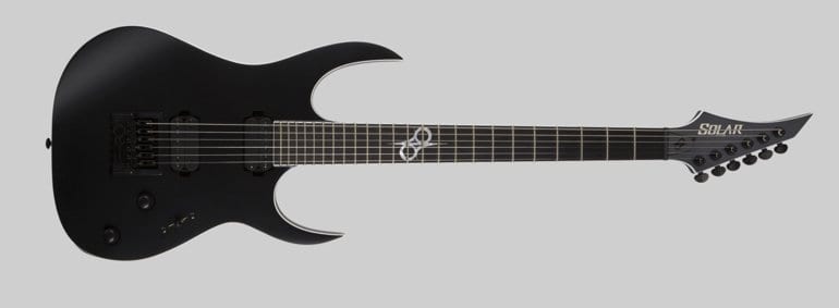 Solar Guitars S1.6ETC – Noir de carbone mat