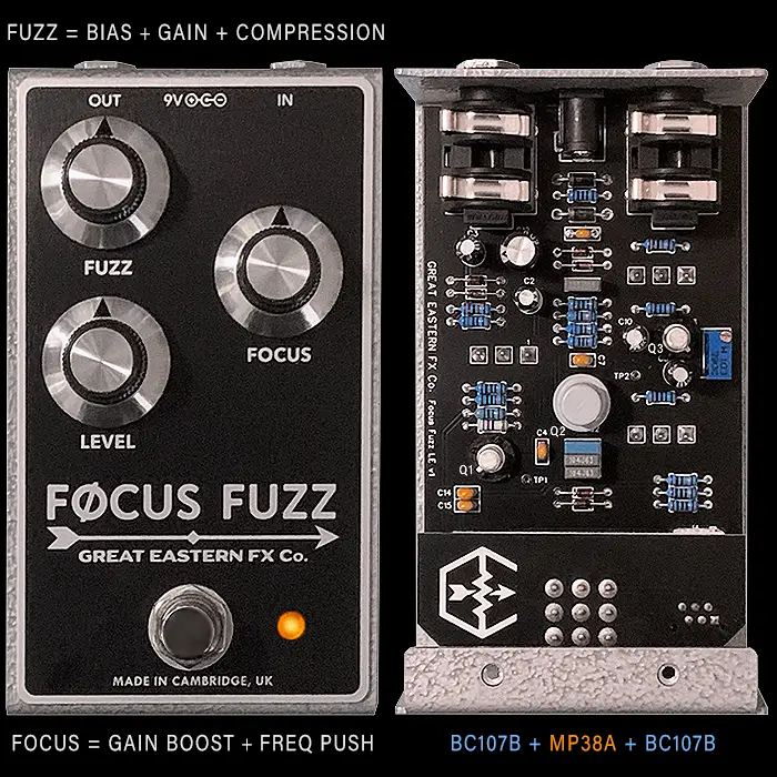 David Greeves réinvente à peu près le Classic Fuzz avec son Great Eastern FX Focus Fuzz sans effort et innovant.