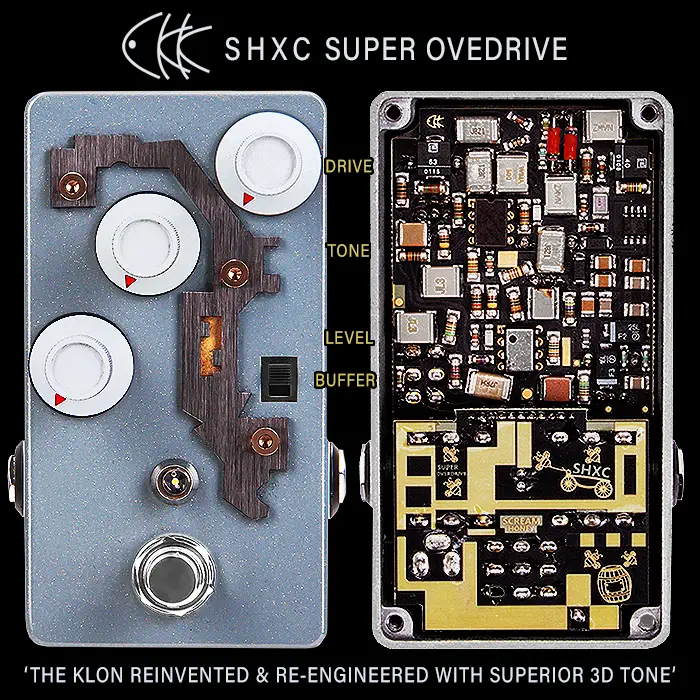 Mr Wu de CKK Electronic fait évoluer et réinvente le circuit Klon Centaur avec son nouveau SHXC Super Overdrive - avec une portée étendue et une tonalité tridimensionnelle supérieure