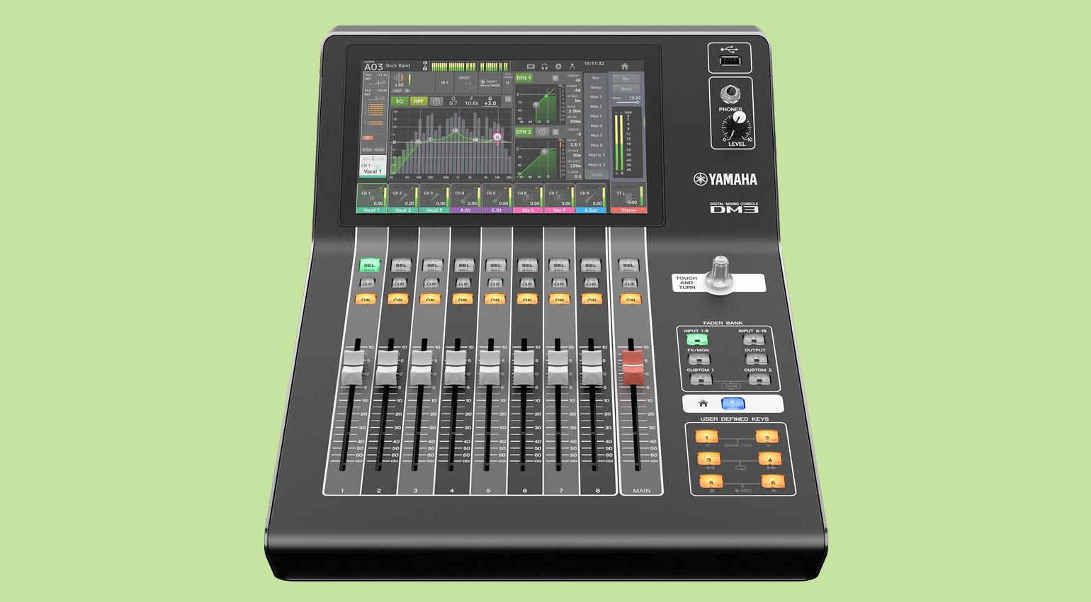 Table de mixage numérique Yamaha DM3 – Le tueur X32 équipé de Dante ?
