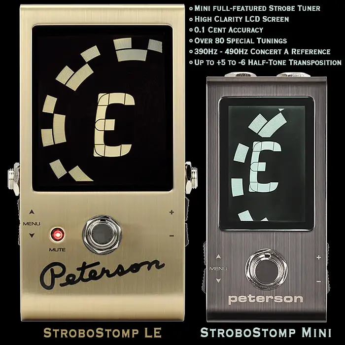 Comme prévu sur ce site, nous avons enfin le superbe Peterson StroboStomp au format Mini boîtier