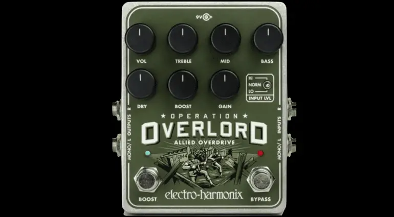 Electro Harmonix Operation Overlord Stereo Overdrive Distortion pedal