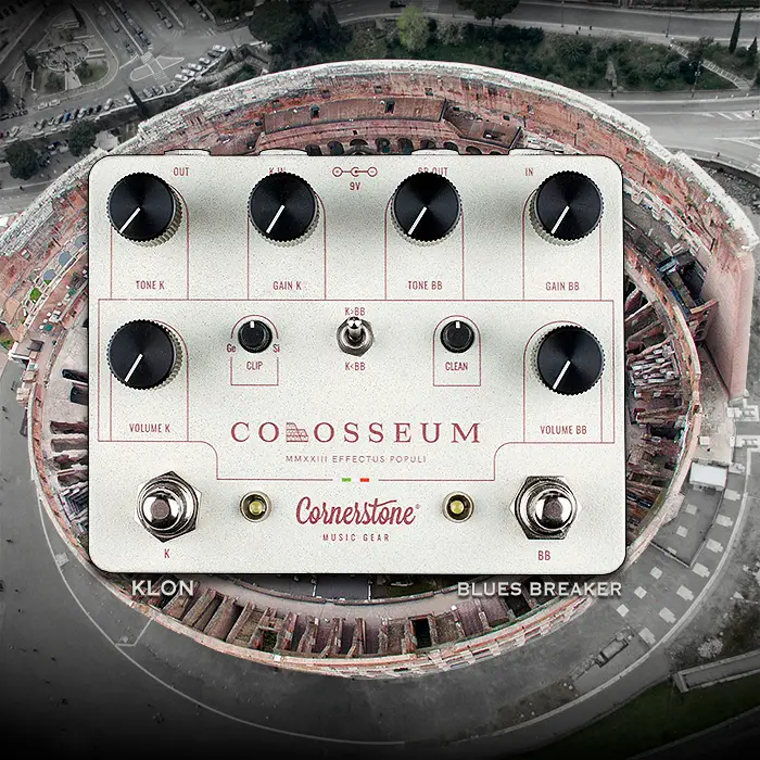 Par décret populaire, Cornerstone lance sa pédale Klon + Blues Breaker Colosseum Dual Overdrive