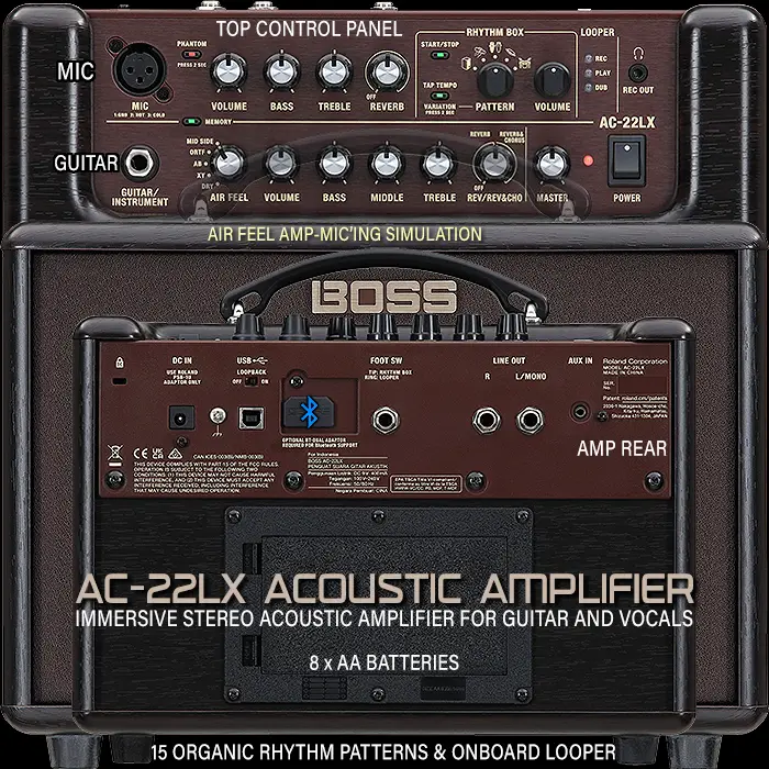 BOSS AC-22LX : L' Ampli pour guitares électro acoustiques signé BOSS