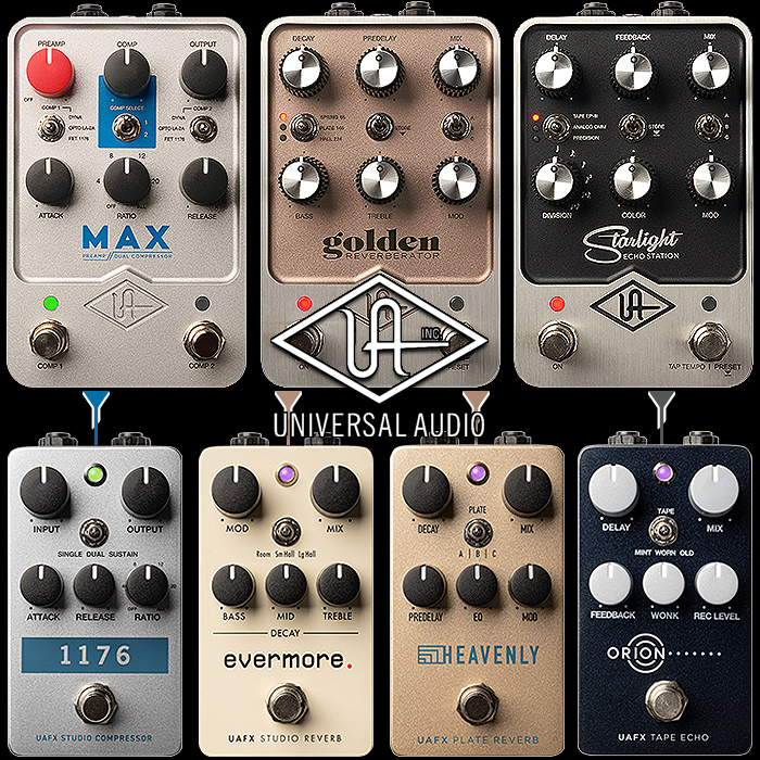 L'UAFX d'Universal Audio distille 3 de ses pédales haut de gamme en 4 éditions compactes rationalisées plus accessibles