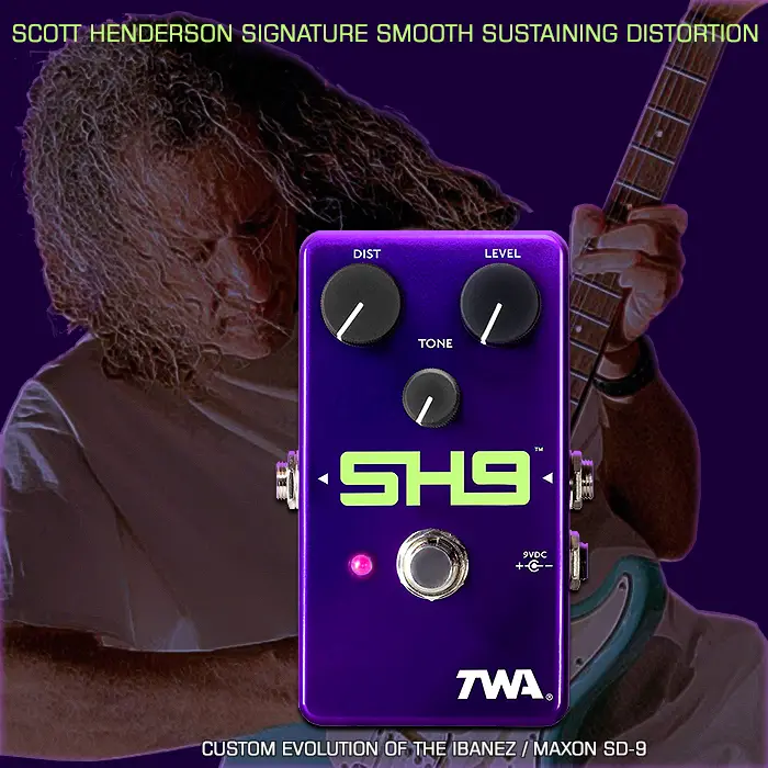 La distorsion de maintien lisse Signature TWA SH9 de Scott Henderson a été perfectionnée pour le jeu legato des frettes supérieures.