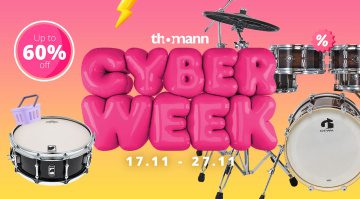 Obtenez jusqu'à 60 % de réduction avec les offres de batterie Thomann Cyberweek