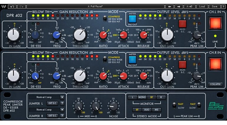 Waves émule un matériel plus oublié, le BSS DPR-402