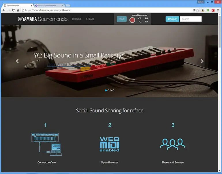 Yamaha Soundmondo obtient des synthés Reface partageant des sons