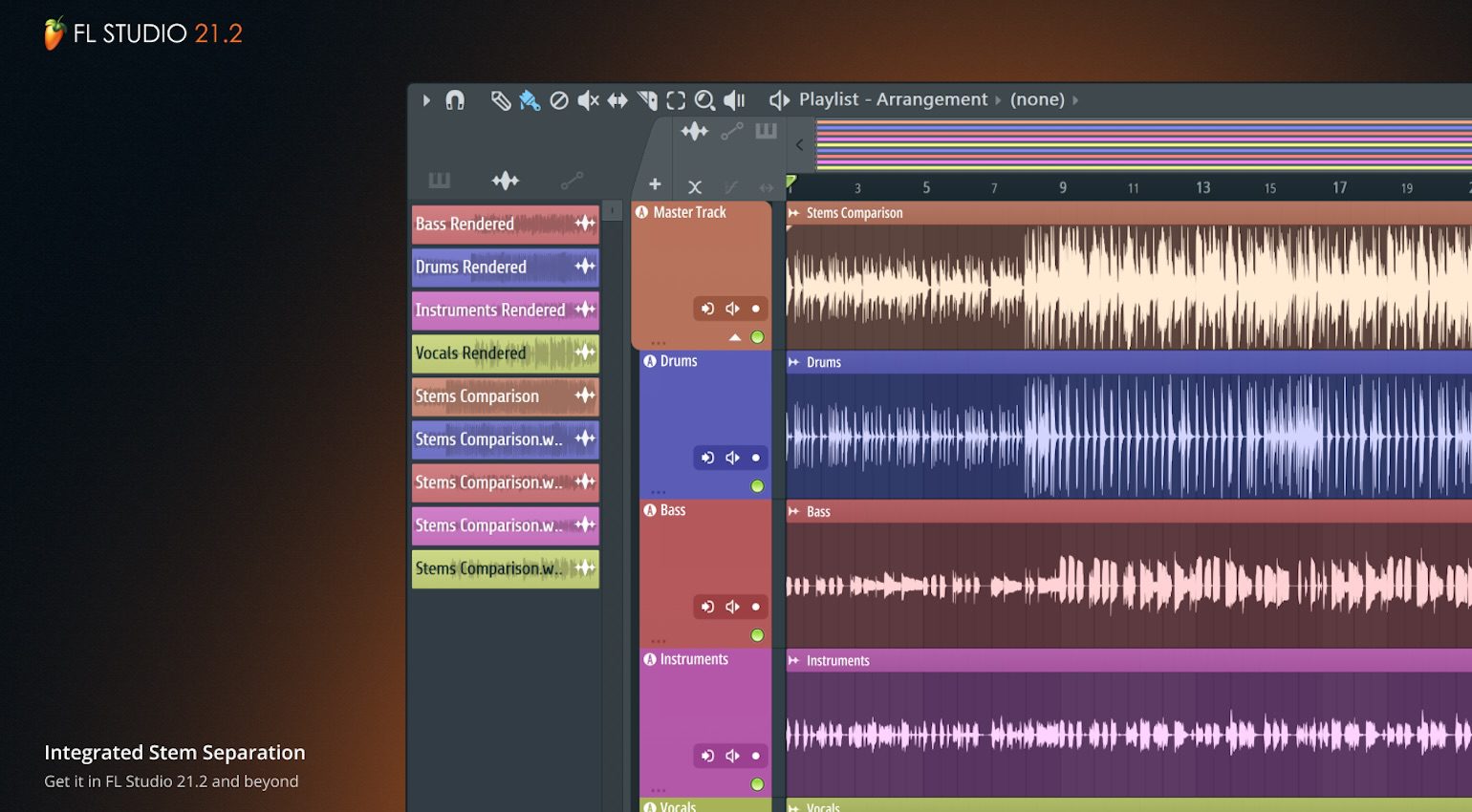 Séparation des tiges
