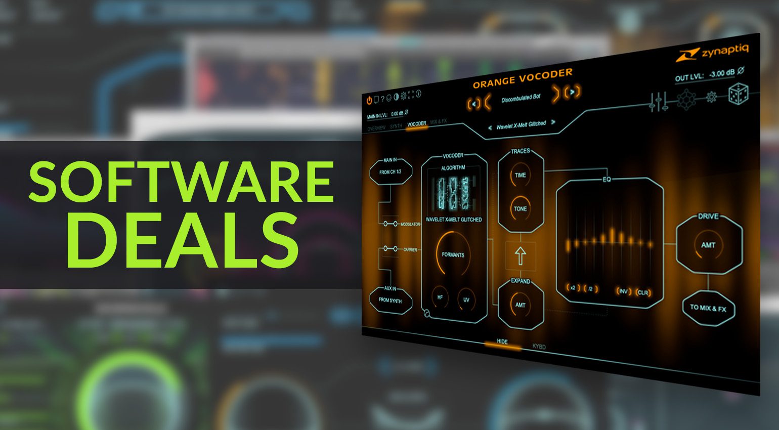 Zynaptiq Orange Vocoder and other software deals