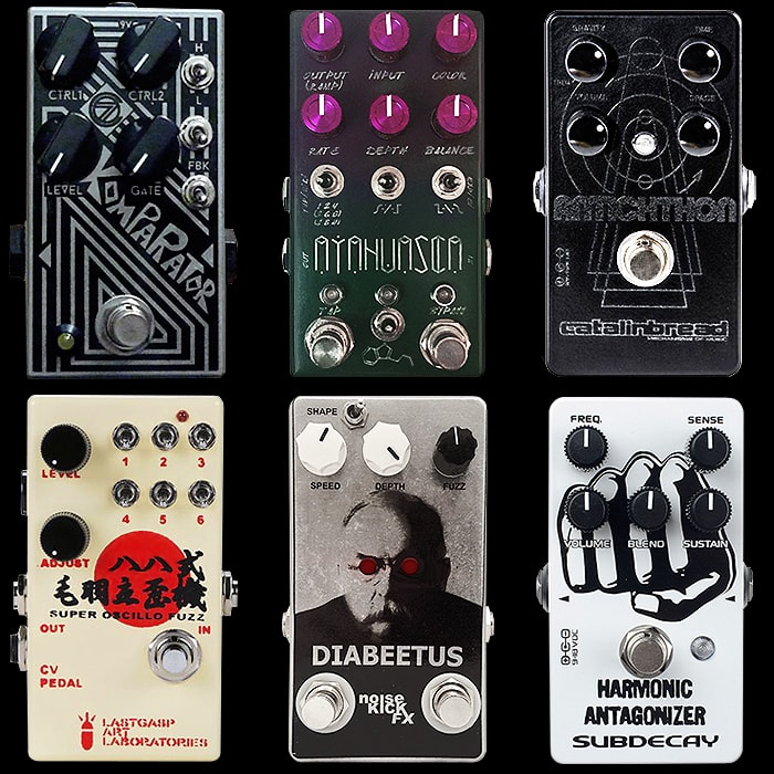 6 pédales Fuzz compactes oscillantes/trémolo intrigantes