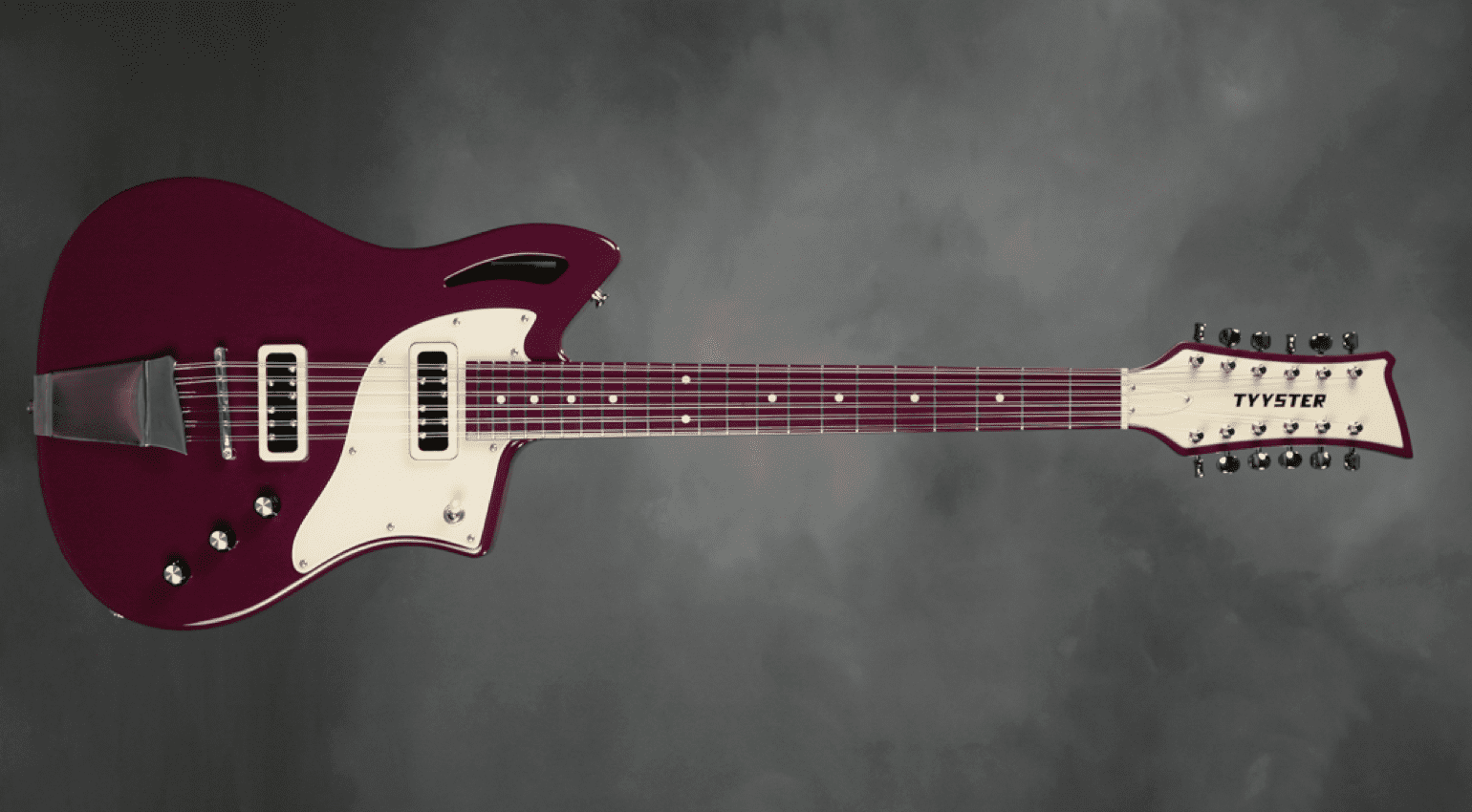 Tyyster Pelti 12-String Finnish metal purple electric guitar