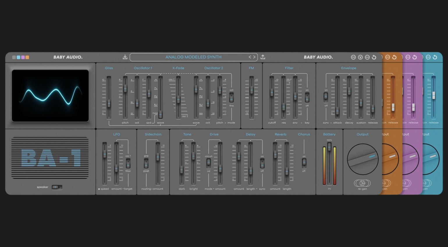 Baby Audio BA-1 est une émulation de synthétiseur Yamaha CS avec des extras amusants