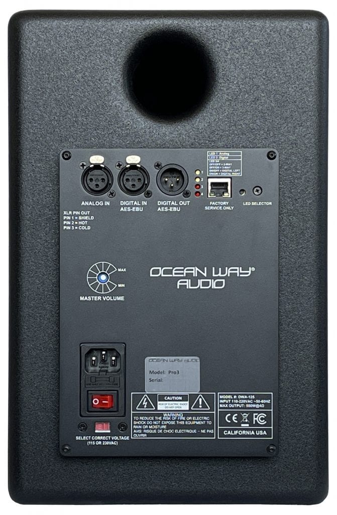 Ocean Way Audio Pro3 - arrière