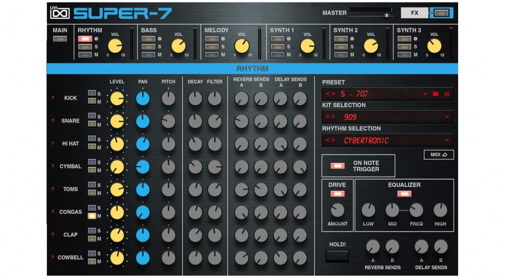 Éditeur de tambour UVI Super-7
