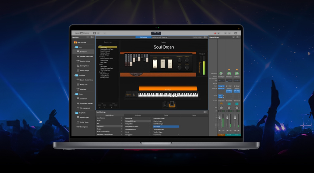 Utilisation de votre DAW Live: Apple Mainstage