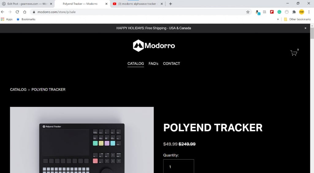 Tracker en polyend modorro