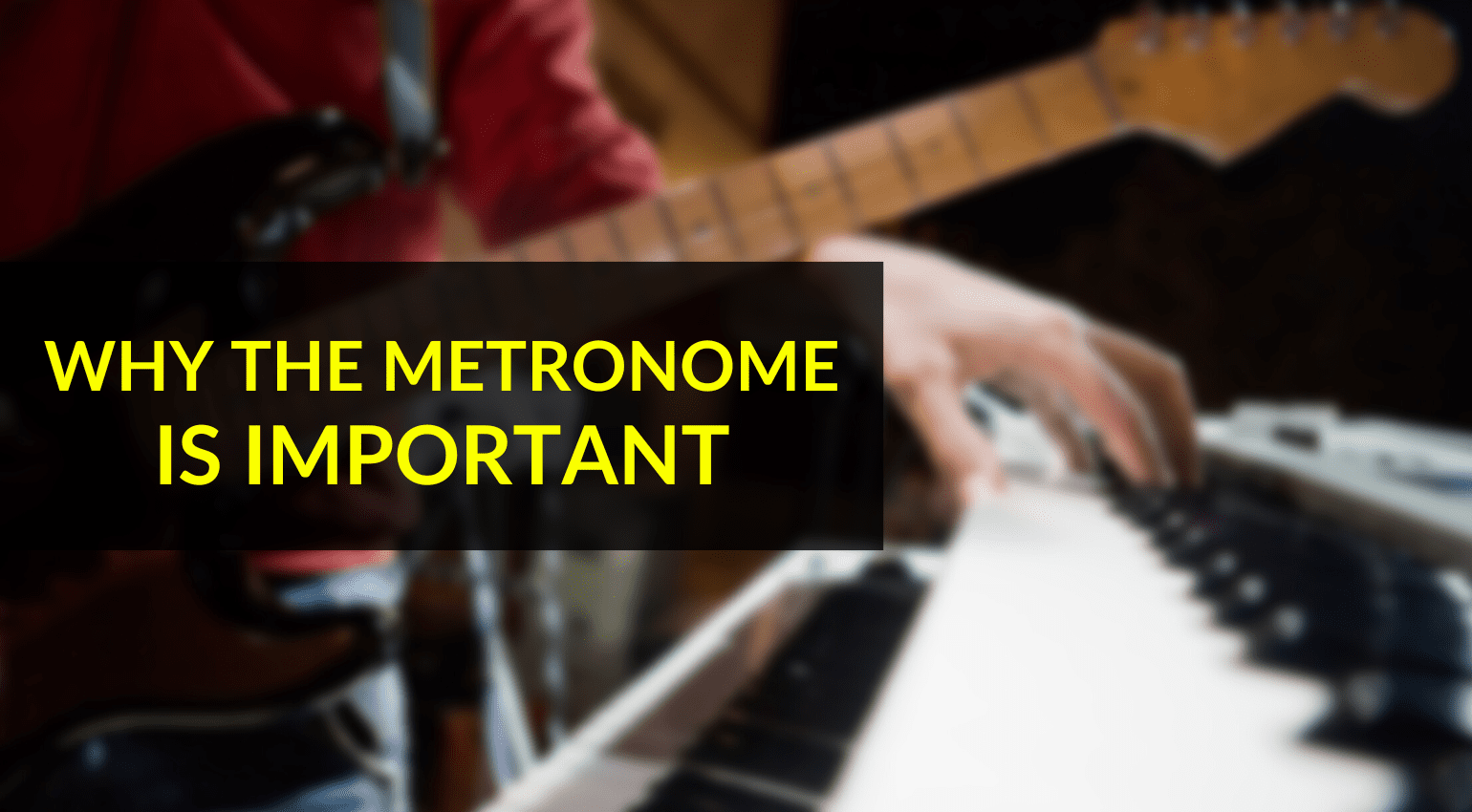 Pourquoi le métronome est important: pratiquer un clic