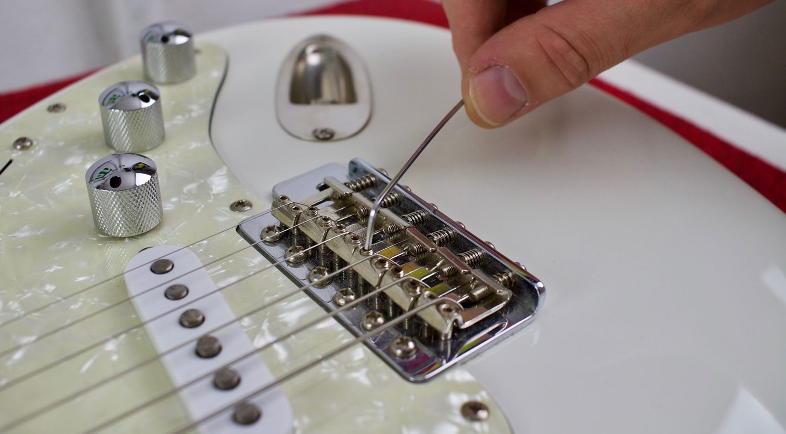 Action de guitare