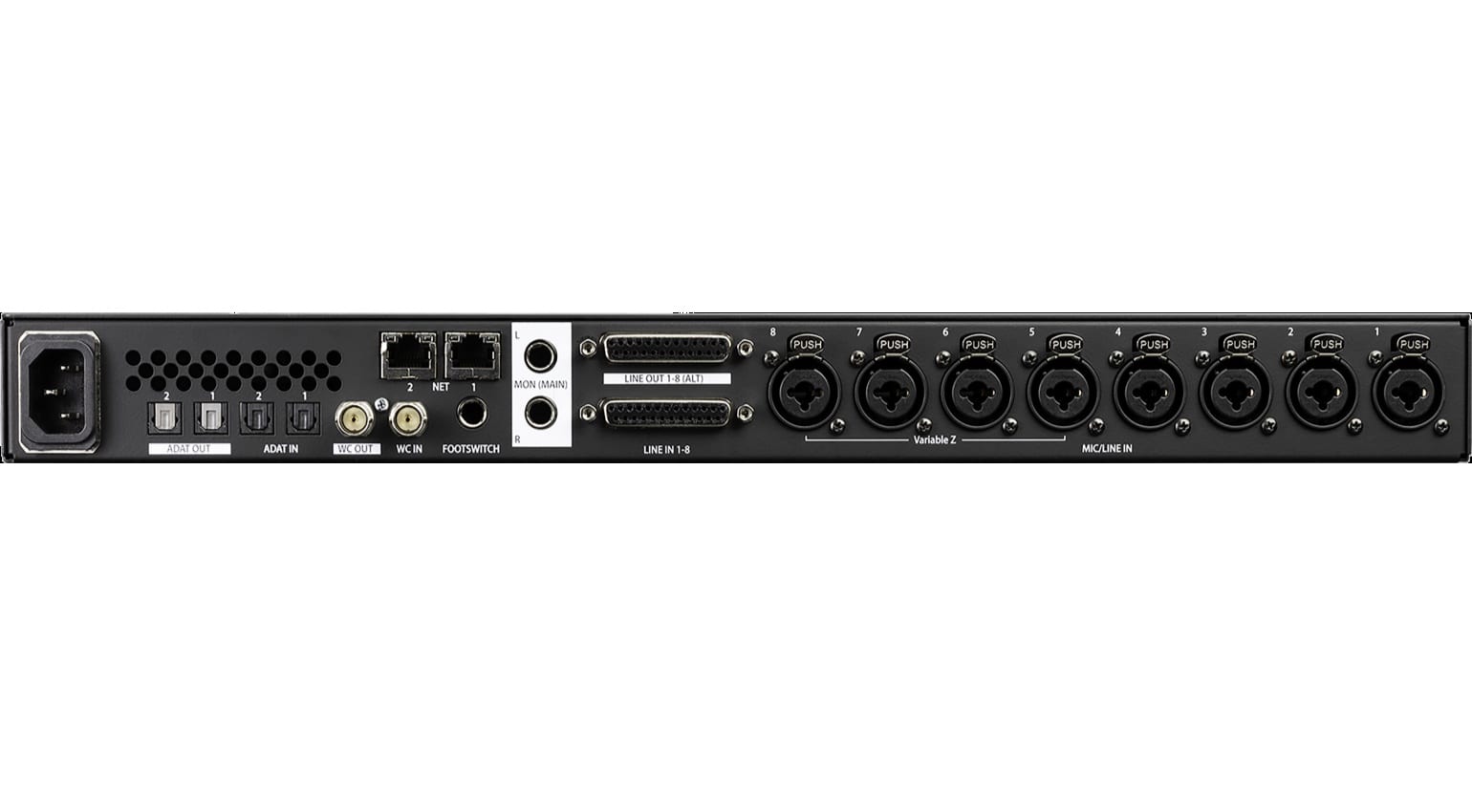 Avid Pro Tools Carbon - arrière