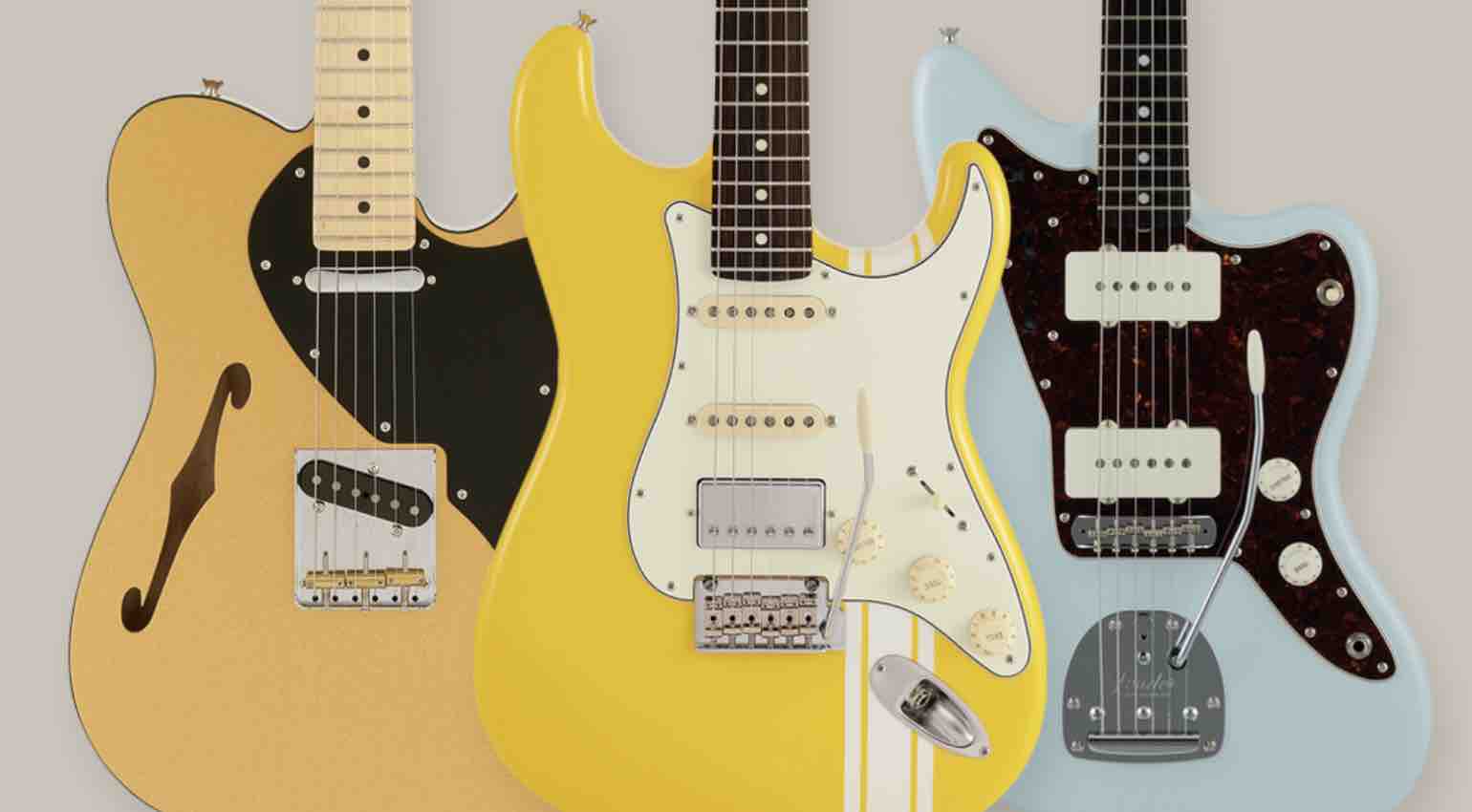 Fender Japan Hybrid II Telecaster, Strat & Traditional Jazzmaster