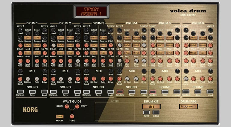 Momo Korg Volca Drum Editor
