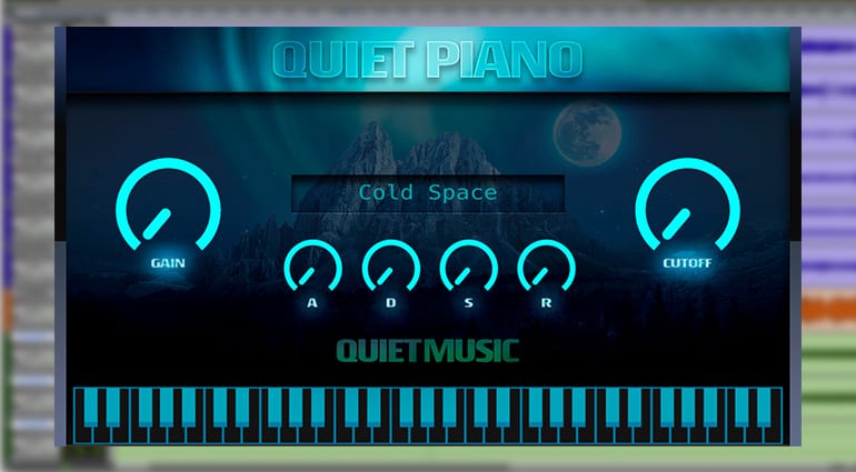 Musique silencieuse Piano Quiet Instrument virtuel GUI
