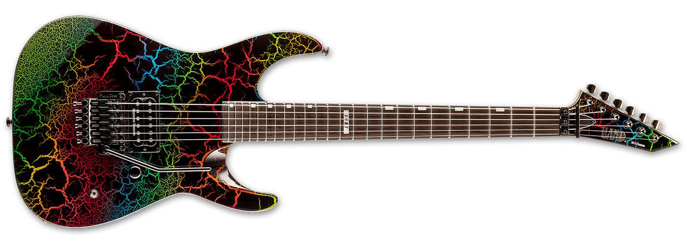 ESP LTD '87 Réédition Série Rainbow Crackle M-1 Custom '87