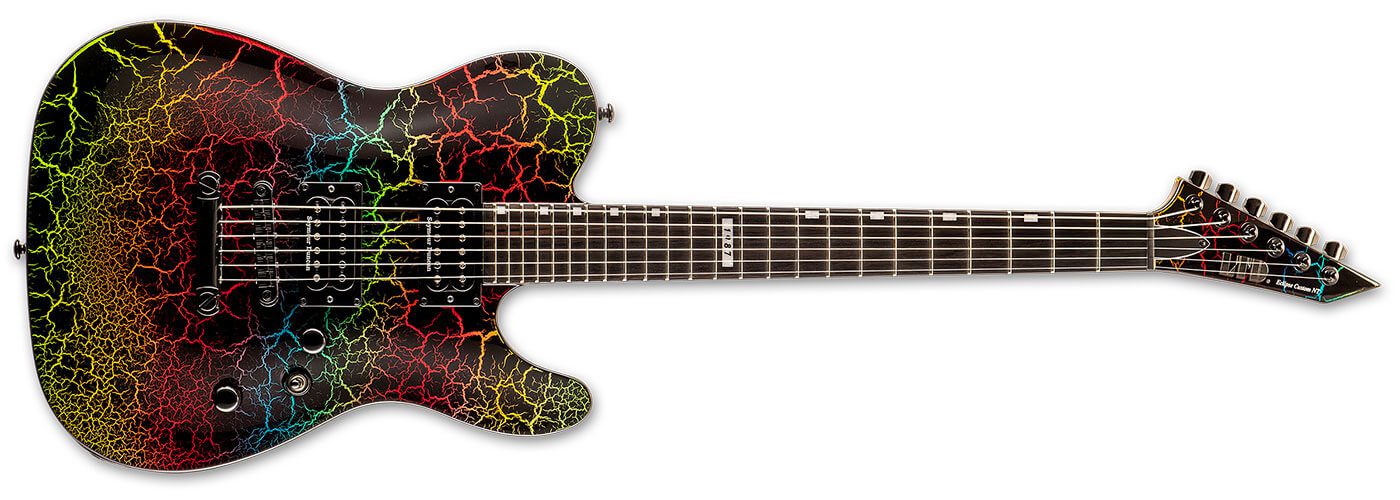 ESP LTD '87 Réédition Série Rainbow Crackle