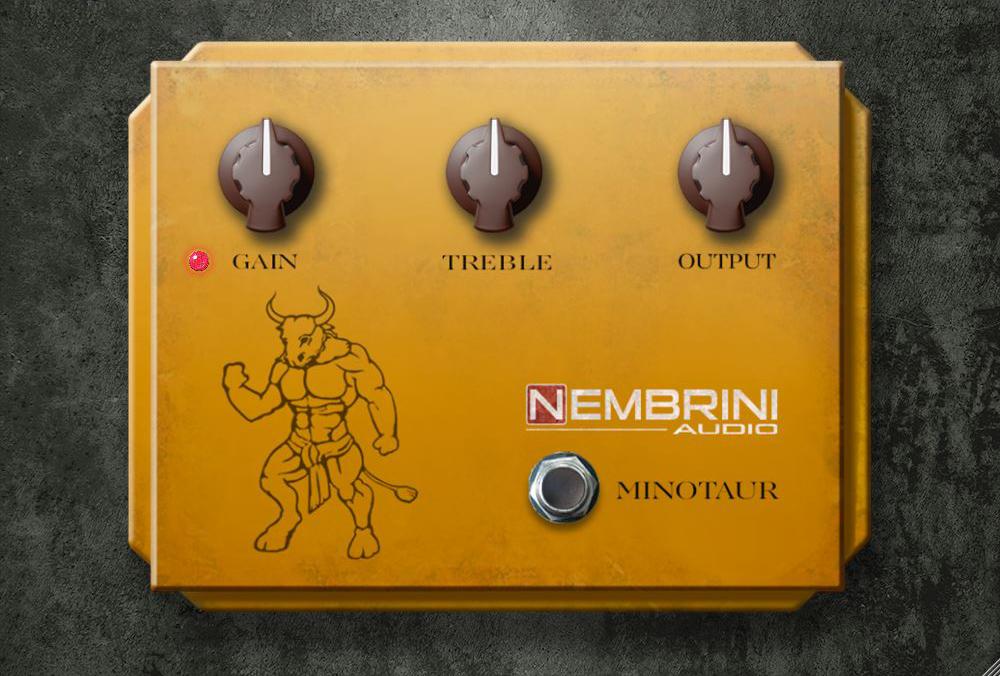 Le Minotaur Transparent Overdrive de Nembrini Audio est calqué sur le Klon Centaur