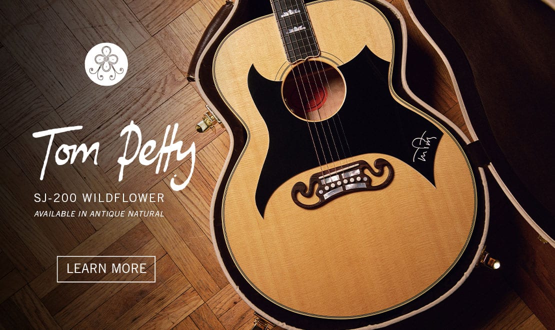 Gibson Tom Petty SJ-200 Fleur sauvage