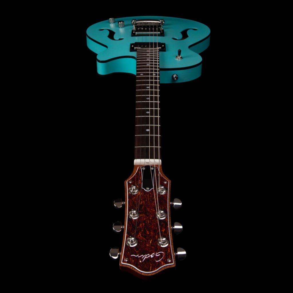 Godin Montréal Première HT Laguna Blue nouveau semi-creux