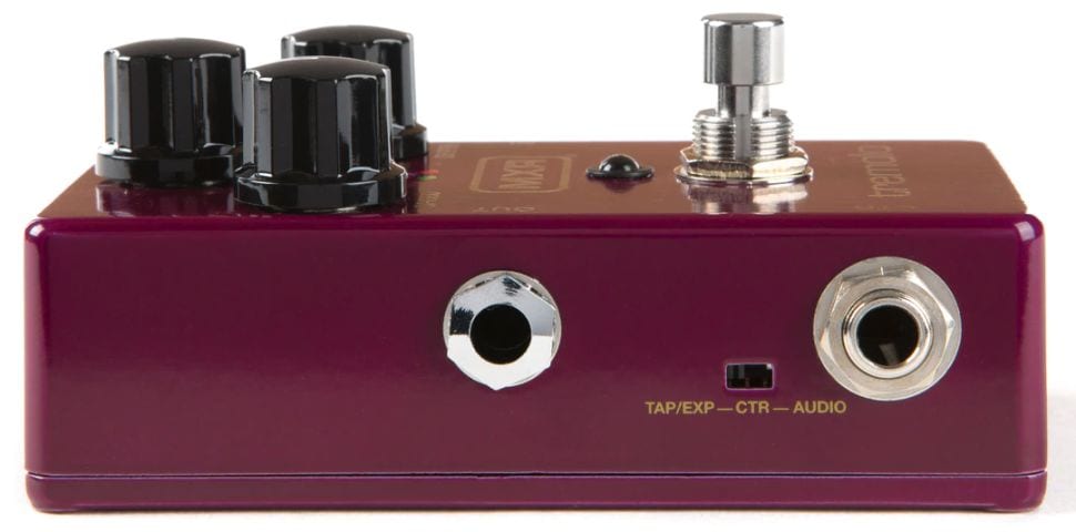 Tremolo MXR M305 avec tap tempo : expression ou sortie stéréo