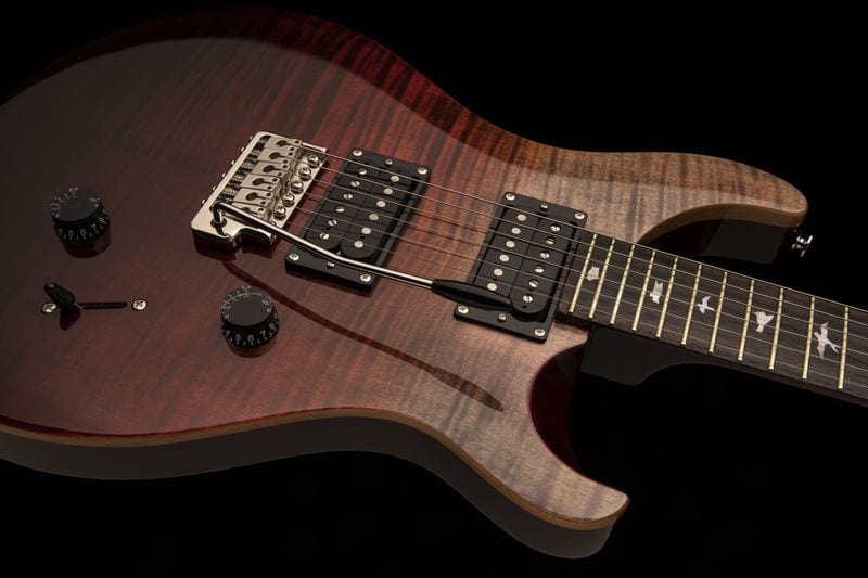 PRS SE Custom 24 Charbon Cerise Fade
