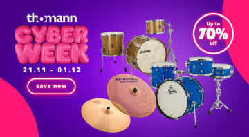 Les meilleures offres de batterie pour Thomann Cyberweek 2025 : Efnote, Sonor, Zildjian et plus encore !