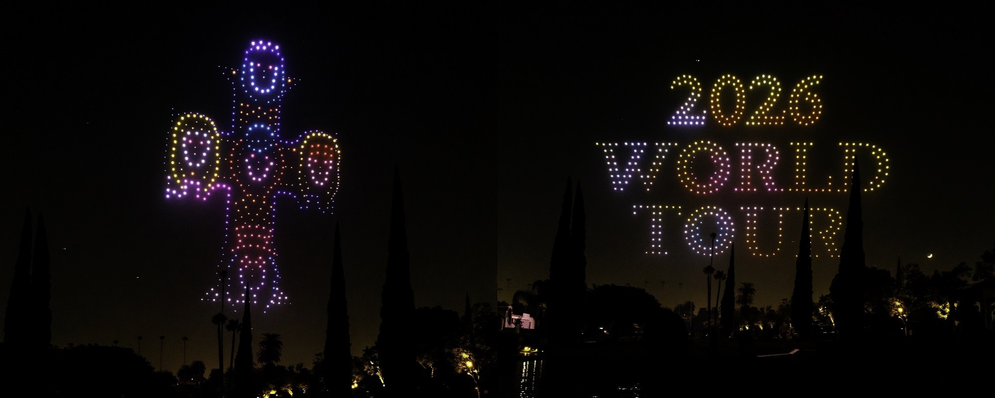 Guns N’ Roses Celebrated the Announcement of Their 2026 World Tour with a Dynamic Drone Display over L.A.: Watch a Highlights Clip