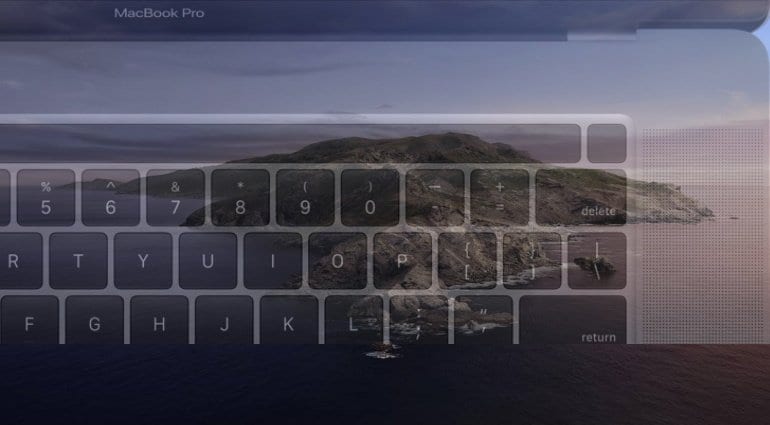 Modifications du clavier du MacBook Pro 16 pouces évoquées dans Catalina 10.15.1