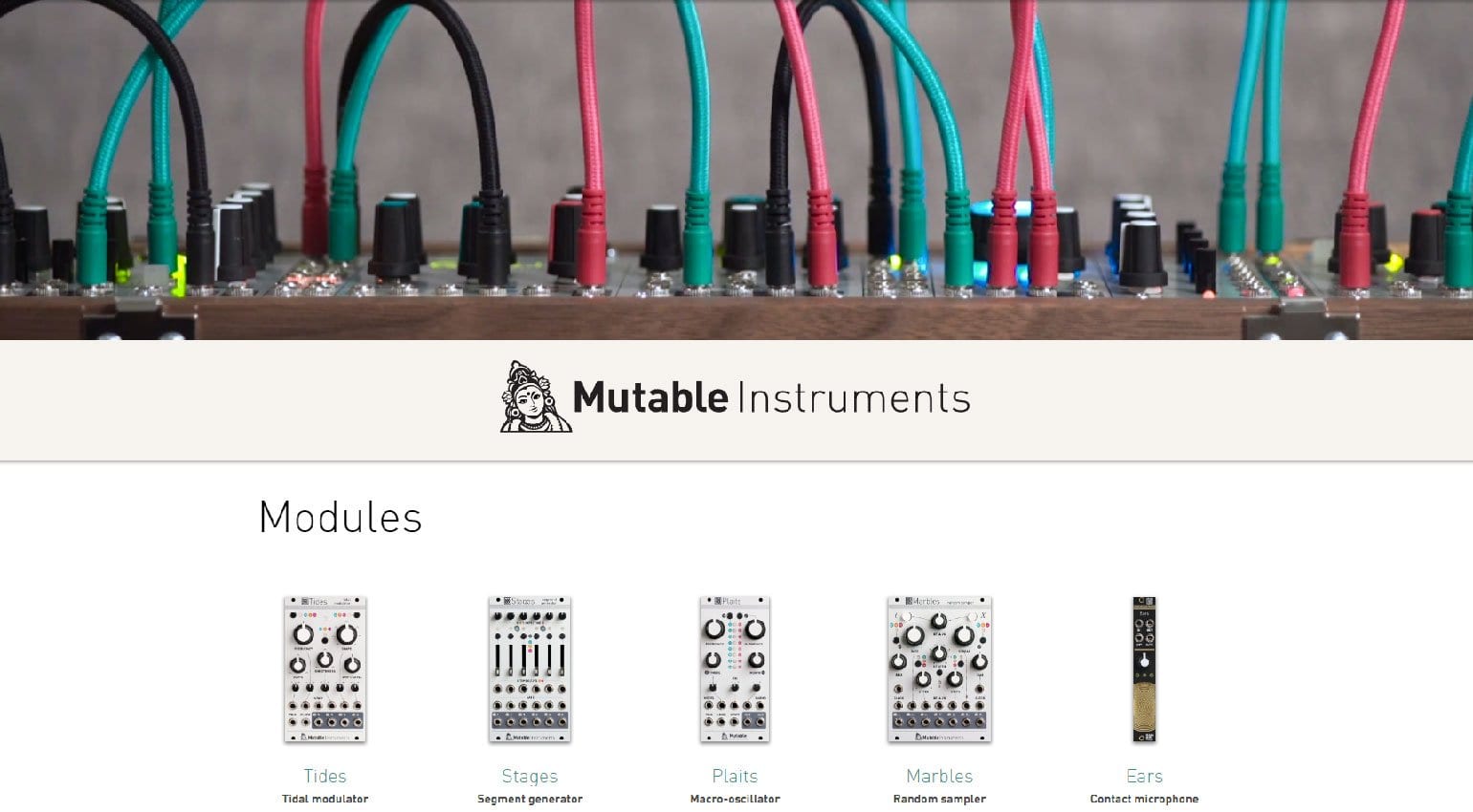 Mutable Instruments website