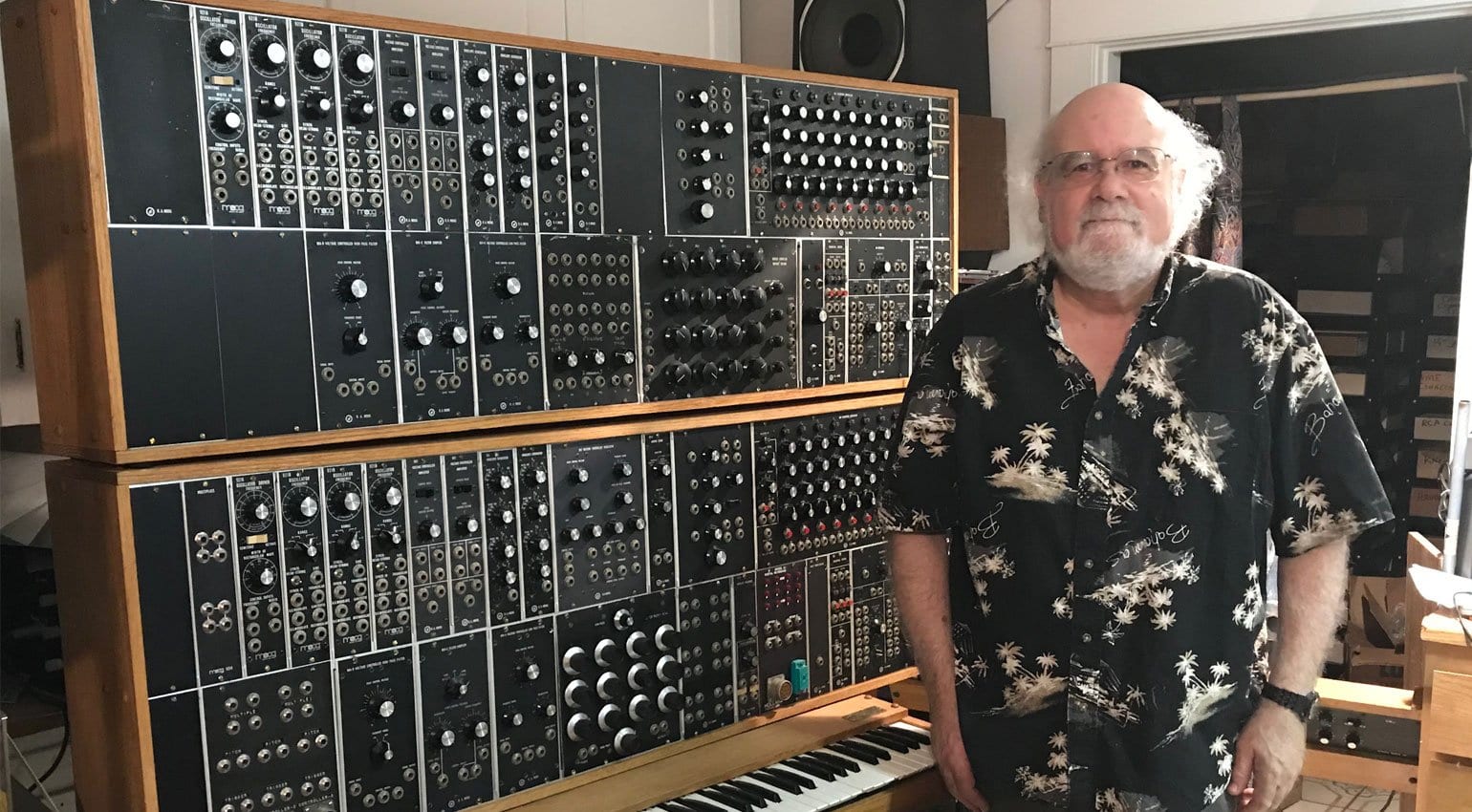 Walter Holland and his Moog