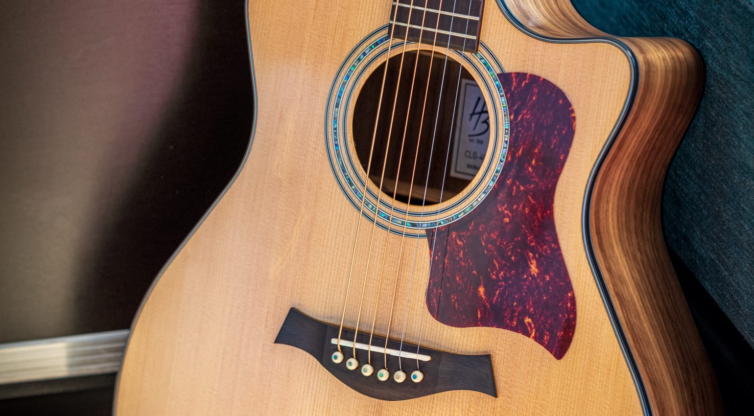 Harley Benton Custom Line CLG-48CE Wide NT closeup